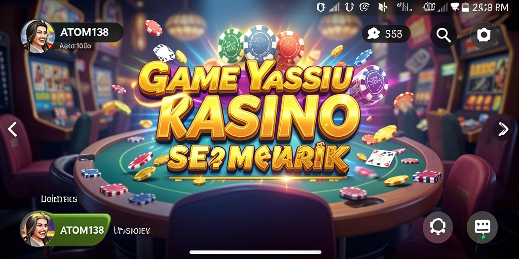 Tampilan gameplay ATOM138 yang memikat dan seru.