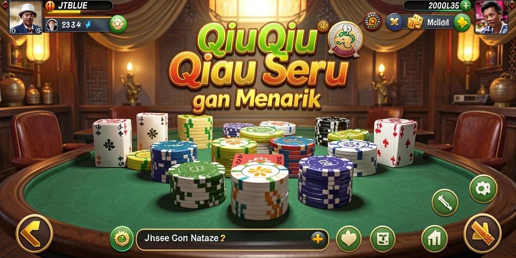 Gameplay seru dari JTBLUE dalam aksi permainan QiuQiu.