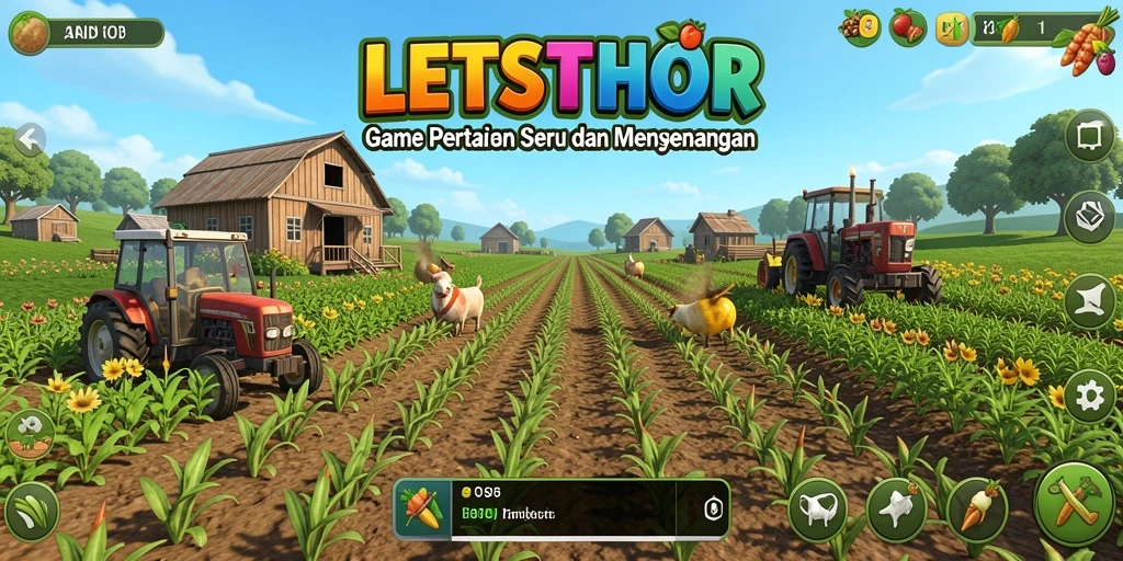 Tampilan gameplay seru dan menyenangkan di LETSTHOR.