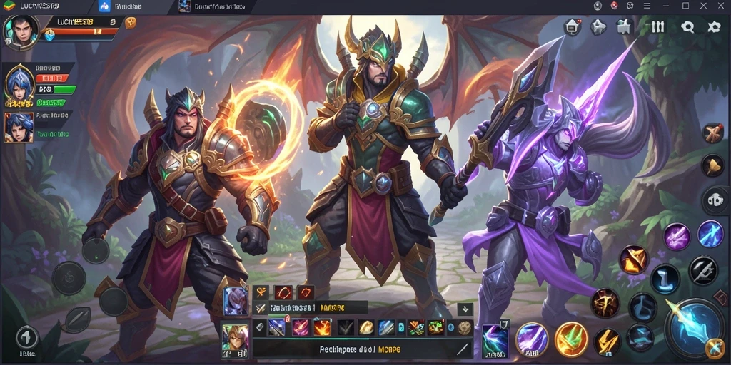 Menampilkan tampilan seru gameplay MMORPG LUCKYBEST88 dengan karakter dan dunia yang interaktif.