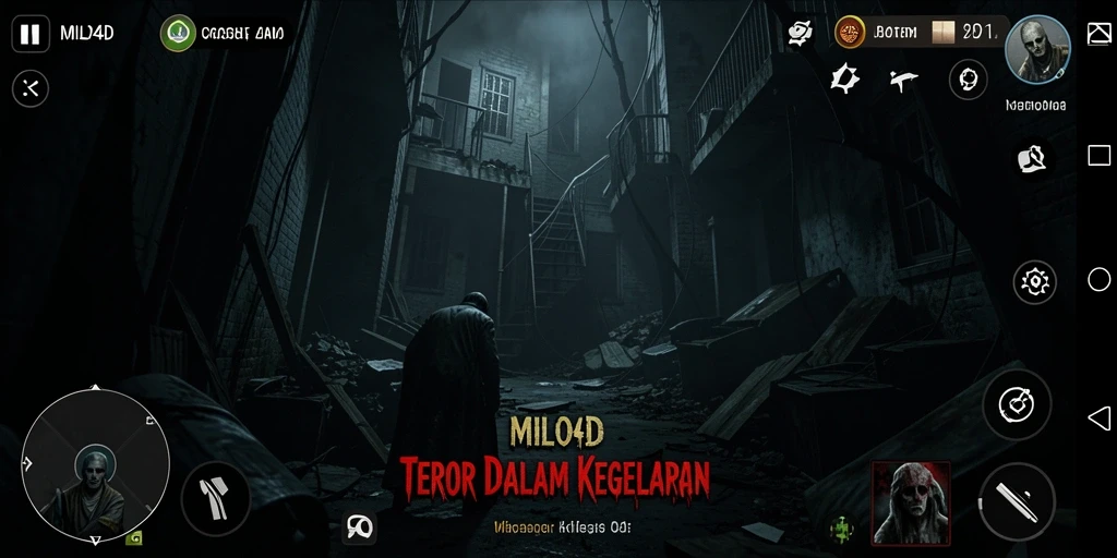 Tampilan gameplay <strong>MILO4D</strong> yang menegangkan di kegelapan.