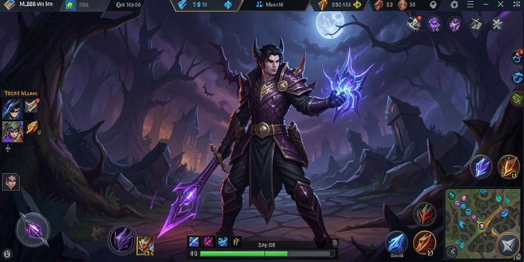Screenshot gameplay MLBB8 dengan suasana Horror yang mencekam.