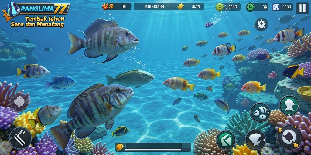 Gambaran gameplay Tembak Ikan yang seru dan penuh aksi.
