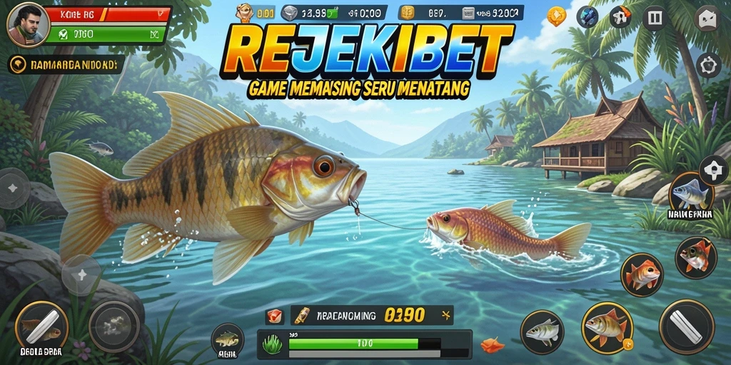Tangkapan besar dalam permainan memancing REJEKIBET.