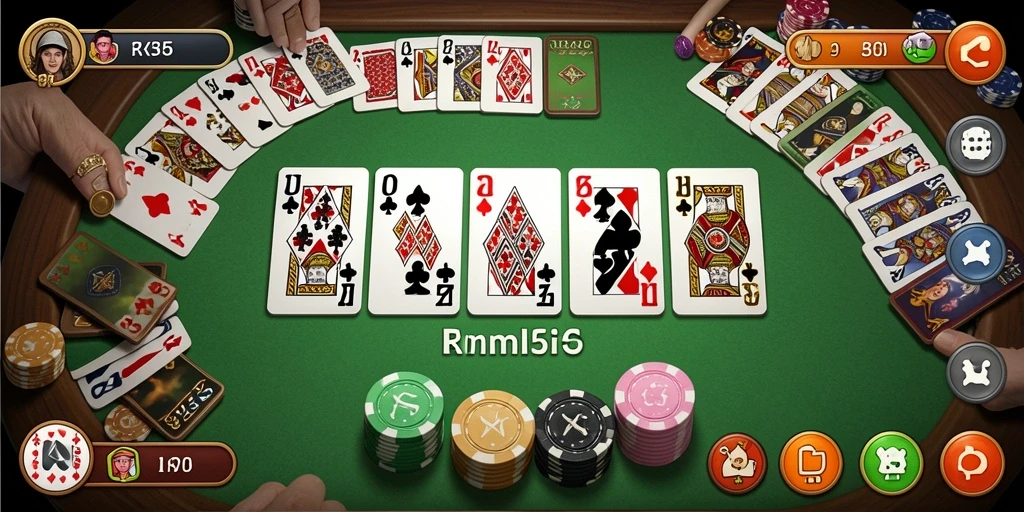 Screenshot menampilkan gameplay seru dalam RK55 dengan teman-teman.