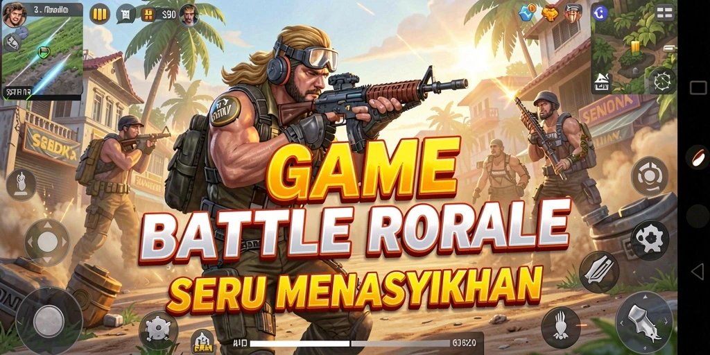 Gameplay seru di S80 dengan aksi Battle Royale mendebarkan.