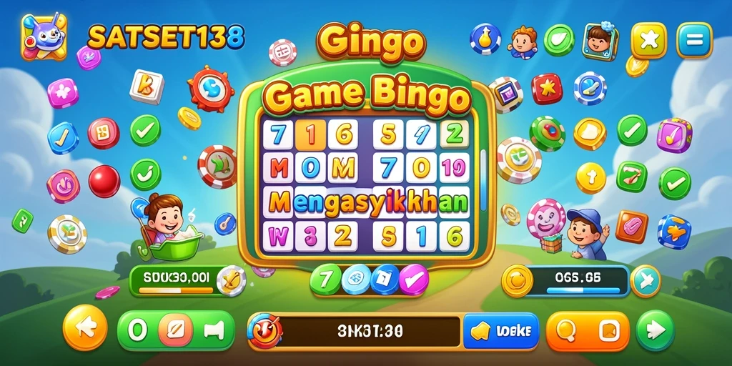 Tampilan gameplay seru dan interaktif SATSET138 Bingo.