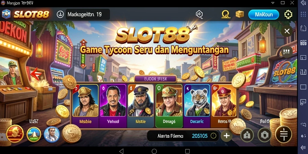 Tampilan menarik dari gameplay <strong>SLOT88</strong> yang mencerminkan keseruan permainan Tycoon.