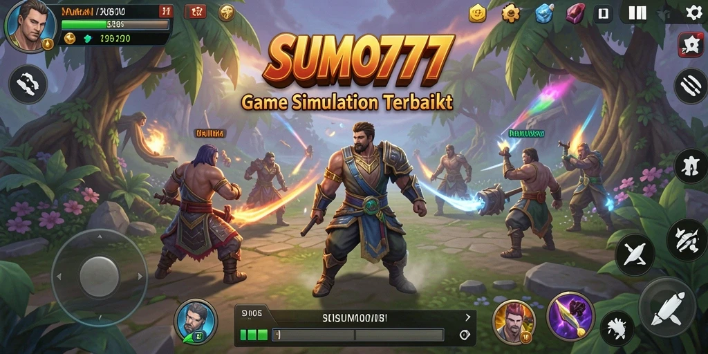 Tangkapan layar menunjukkan gameplay mendalam dari SUMO777.